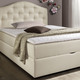 Boxspringbetten - Boxspringbett mit Bettkasten und Topper – Farbe BEIGE – Ansicht 1 Boxspringbetten - Boxspringbett mit Bettkasten und Topper, in Farbe BEIGE, in Ausführung Mit Bonnell-Federkern-Matratze – Farbe BEIGE – Ansicht 1
