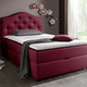 Boxspringbetten - Boxspringbett mit Bettkasten und Topper – Farbe BEERE – Ansicht 3 Boxspringbetten - Boxspringbett mit Bettkasten und Topper, in Farbe BEIGE, in Ausführung Mit Bonnell-Federkern-Matratze – Farbe BEERE – Ansicht 3