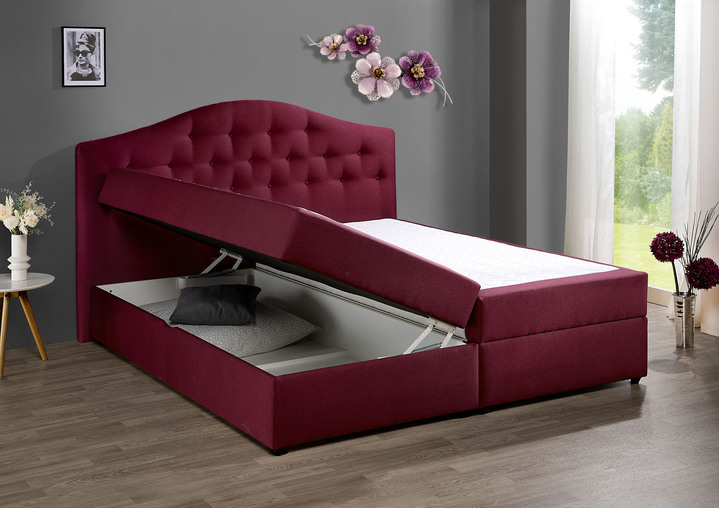 Boxspringbetten - Boxspringbett mit Bettkasten und Topper Ansicht 12 Boxspringbetten - Boxspringbett mit Bettkasten und Topper, in Farbe BEIGE, in Ausführung Mit Bonnell-Federkern-Matratze Ansicht 12