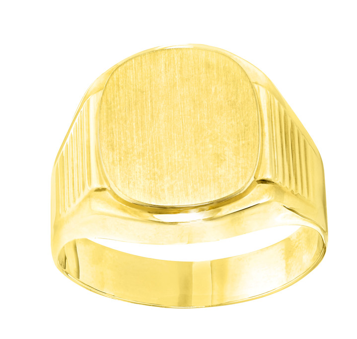 Herren-Identschmuck - Klassischer Herrenring, zur Gravur geeignet, in Größe 180 bis 240, in Farbe  Ansicht 2