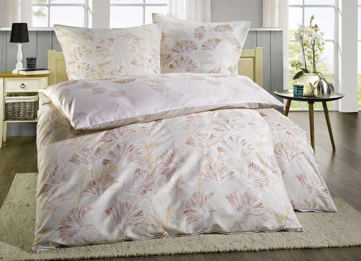 Bettwäschegarnituren - Mako-Satin Bettwäsche-Garnitur, in Größe 111 (40/80 cm + 135/200 cm) bis 115 (80/80 cm + 155/220 cm), in Farbe BLAU Ansicht 5