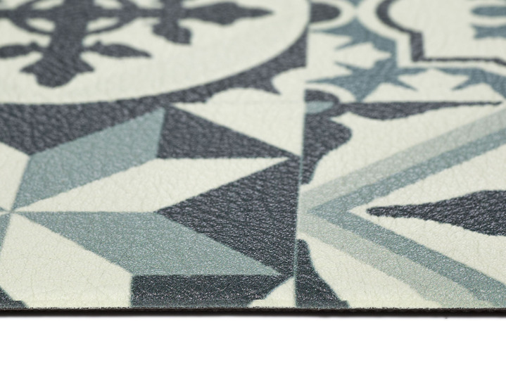 Modern - Strapazierfähiger Küchenläufer und -teppich im Fliesen-Design Ansicht 4 Modern - Strapazierfähiger Küchenläufer und -teppich im Fliesen-Design, in Größe 110 (Küchenläufer, 50 x 150 cm) bis 164 (Küchenteppich, 120 x 170 cm), in Farbe GRAU Ansicht 4