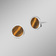 Ohrschmuck - Powerful Stone Ohrstecker mit Tigerauge – Farbe BRAUN – Ansicht 1 Ohrschmuck - Powerful Stone Ohrstecker mit Tigerauge, in Farbe BRAUN – Farbe BRAUN – Ansicht 1