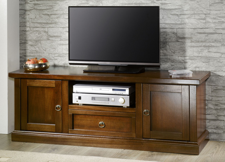 TV- & Hifi-Möbel - Möbelserie aus teilmassivem Holz Ansicht 6 TV- & Hifi-Möbel - Möbelserie aus teilmassivem Holz, in Farbe ANTIKWEISS, in Ausführung TV-Kommode Ansicht 6