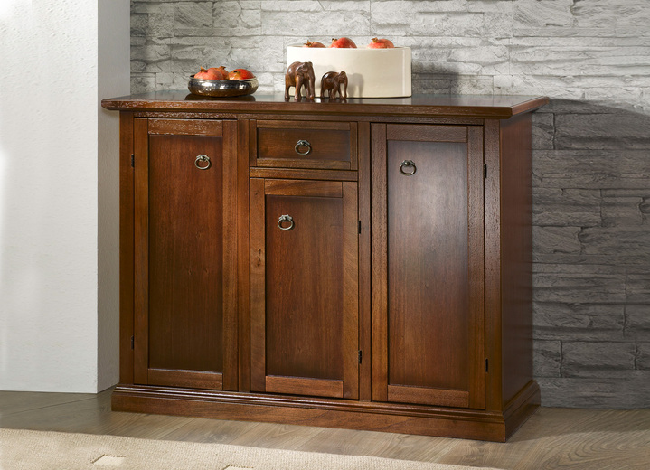 TV- & Hifi-Möbel - Möbelserie aus teilmassivem Holz Ansicht 7 TV- & Hifi-Möbel - Möbelserie aus teilmassivem Holz, in Farbe ANTIKWEISS, in Ausführung TV-Kommode Ansicht 7