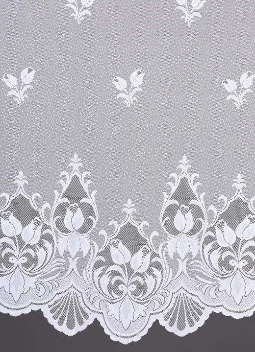 Klassisch - Kurzstore mit Stangendurchzug Ansicht 2 Klassisch - Kurzstore mit Stangendurchzug, in Größe 660 (H30xB100 cm) bis 876 (H50xB150 cm), in Farbe WEISS Ansicht 2