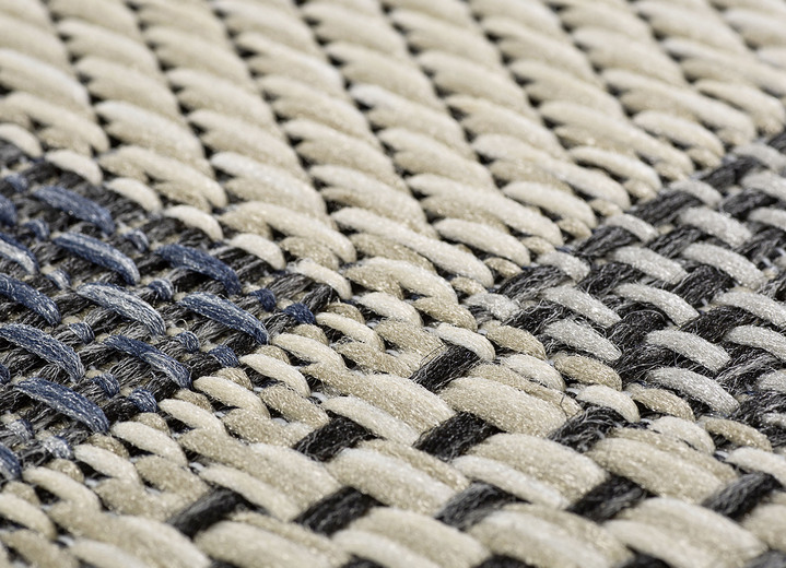 Modern - Brücken, Galerie und Teppich für den Innen- und Außenbereich, in Größe 110 (Brücke, 67x120 cm) bis 249 (Teppich, 160x230 cm), in Farbe BEIGE-BLAU Ansicht 4