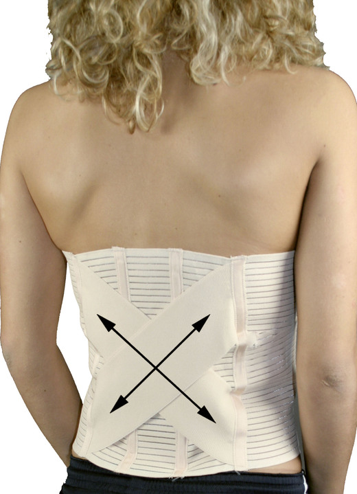 Bandagen - Orthopädischer Bauch- und Rückenstützgürtel, in Größe 001 bis 003, in Farbe BEIGE