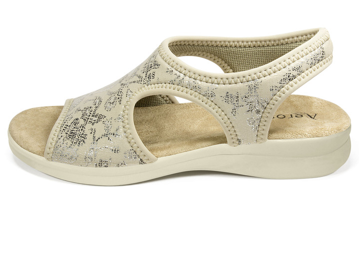 Sandaletten & Pantoletten - Sandalette von Aerosoft in Weite G–H, in Größe 036 bis 042, in Farbe BLAU, in Ausführung mit elastischem Einschlupf Ansicht 5