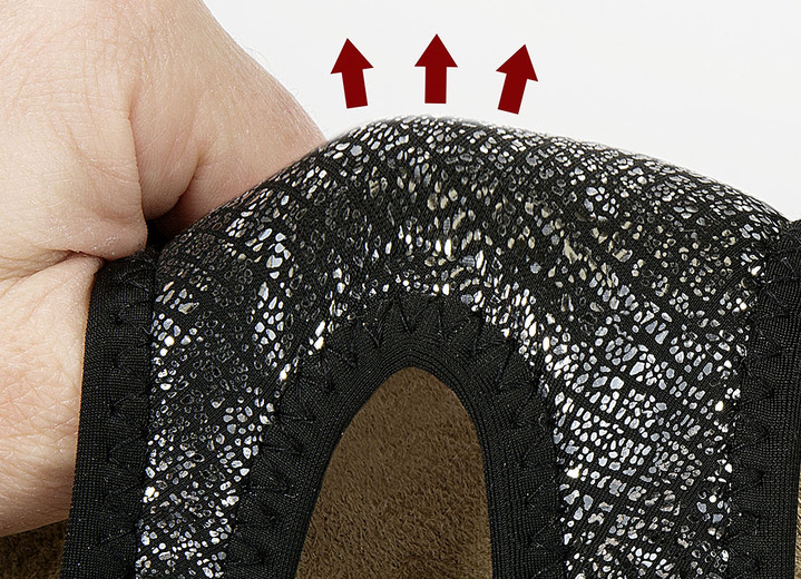 Sandaletten & Pantoletten - Sandalette von Aerosoft in Weite G–H, in Größe 036 bis 042, in Farbe BLAU, in Ausführung mit elastischem Einschlupf Ansicht 10