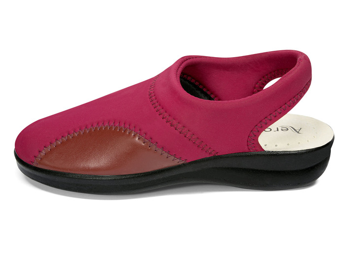 Sandaletten & Pantoletten - Bequeme Clogs aus Stretchmaterial mit elastischem Einschlupf Ansicht 5 Sandaletten & Pantoletten - Bequeme Clogs aus Stretchmaterial mit elastischem Einschlupf, in Größe 036 bis 042, in Farbe MARINE Ansicht 5