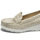Slipper & Schnürschuhe - Echt Leder Mokassin mit Aloe Vera Einlegesohle – Farbe TAUPE Slipper & Schnürschuhe - Echt Leder Mokassin mit Aloe Vera Einlegesohle, in Größe 036 bis 042, in Farbe TAUPE