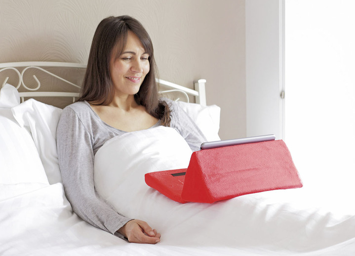 Praktische Hilfsmittel - Lesekissen für entspanntes Lesen, in Farbe ROT Ansicht 2