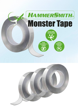 Haushaltshelfer - Monster Tape von Hammersmith im 3er-Set – Farbe TRANSPARENT – Ansicht  Haushaltshelfer - Monster Tape von Hammersmith im 3er-Set, in Farbe TRANSPARENT – Farbe TRANSPARENT – Ansicht