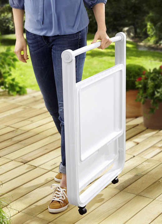 - Klapp-Servierwagen, in Farbe WEISS Ansicht 2
