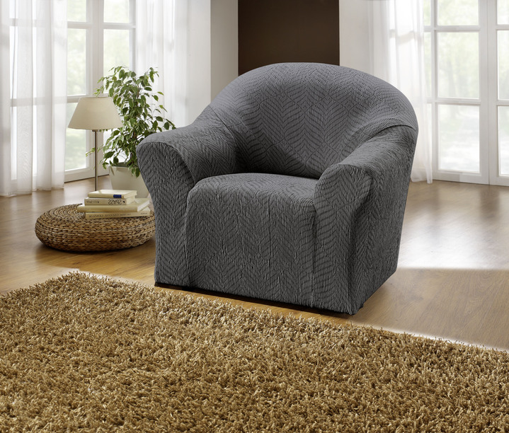 Wohnaccessoires - Stretchbezüge, in Größe 101 (Sesselbezug) bis 114 (Sitzflächen-Bezug), in Farbe CREME Ansicht 18