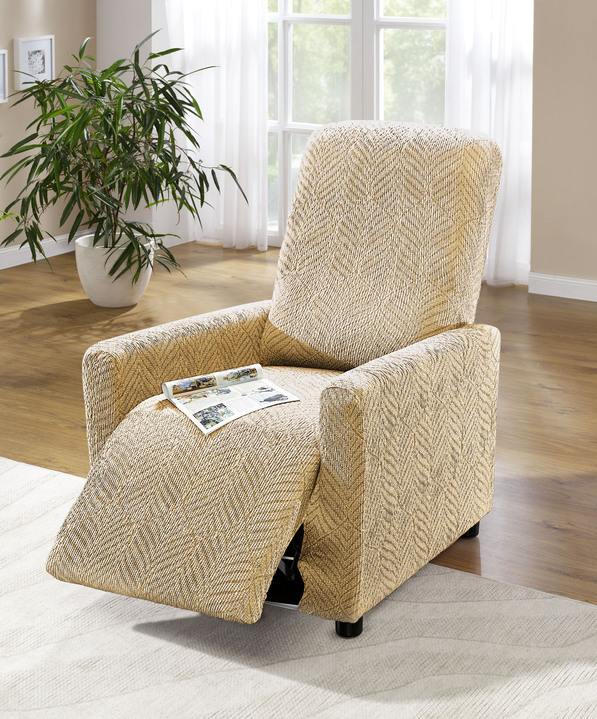 Wohnaccessoires - Stretchbezüge, in Größe 101 (Sesselbezug) bis 114 (Sitzflächen-Bezug), in Farbe CREME Ansicht 30