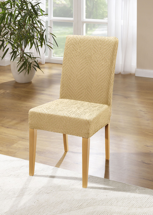 Wohnaccessoires - Stretchbezüge, in Größe 101 (Sesselbezug) bis 114 (Sitzflächen-Bezug), in Farbe CREME Ansicht 31