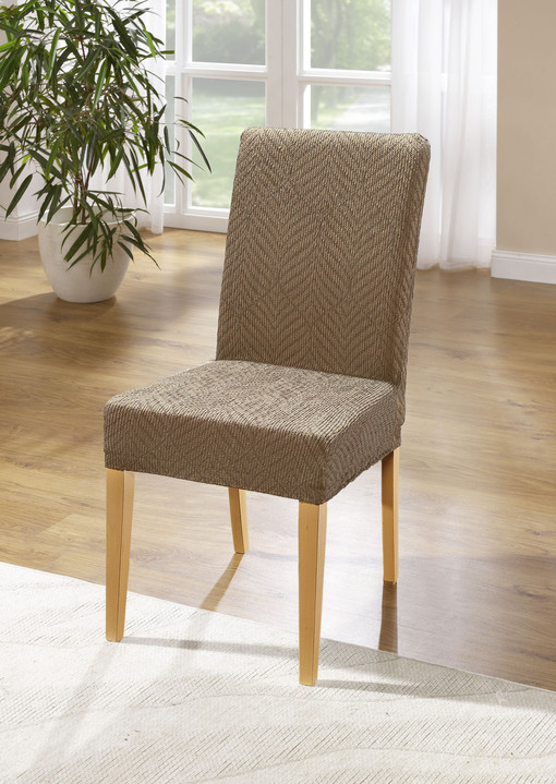 Wohnaccessoires - Stretchbezüge, in Größe 101 (Sesselbezug) bis 114 (Sitzflächen-Bezug), in Farbe CREME Ansicht 16