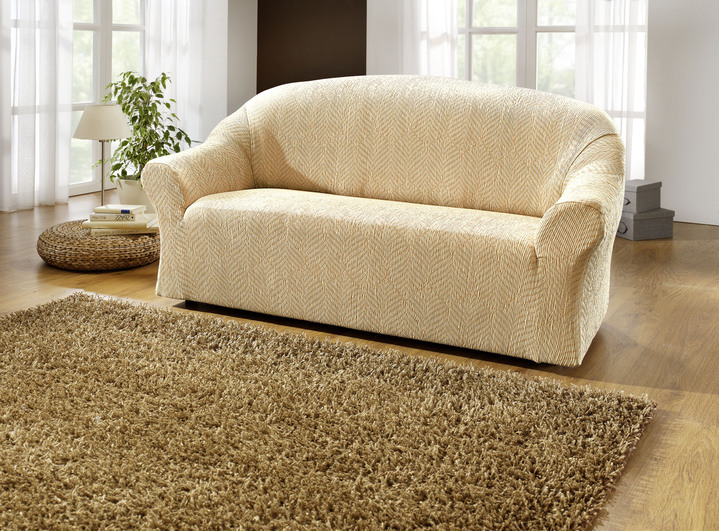 Wohnaccessoires - Stretchbezüge, in Größe 101 (Sesselbezug) bis 114 (Sitzflächen-Bezug), in Farbe CREME Ansicht 29