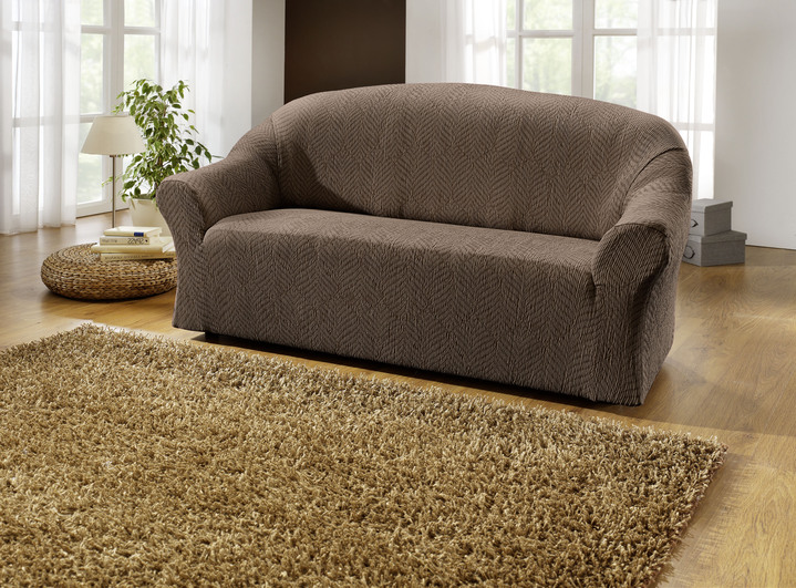 Wohnaccessoires - Stretchbezüge, in Größe 101 (Sesselbezug) bis 114 (Sitzflächen-Bezug), in Farbe CREME Ansicht 9