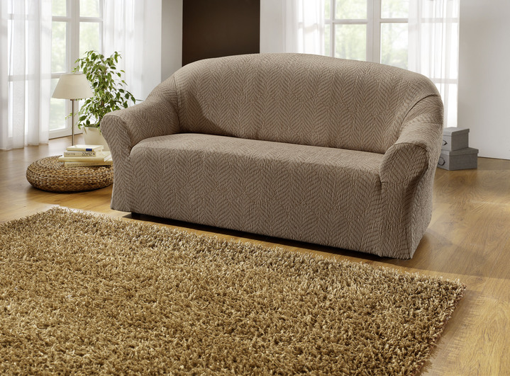 Wohnaccessoires - Stretchbezüge, in Größe 101 (Sesselbezug) bis 114 (Sitzflächen-Bezug), in Farbe CREME Ansicht 14