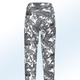 Hosen - Hose in trendiger Blätter-Dessinierung – Farbe SCHWARZ-WEISS – Ansicht 2 Hosen - Hose in trendiger Blätter-Dessinierung, in Größe 017 bis 052, in Farbe OLIV-WEISS – Farbe SCHWARZ-WEISS – Ansicht 2