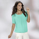 Kurzarm - Tunika in 2-in-1-Optik – Farbe MINT Kurzarm - Tunika in 2-in-1-Optik, in Größe 036 bis 052, in Farbe TAUPE