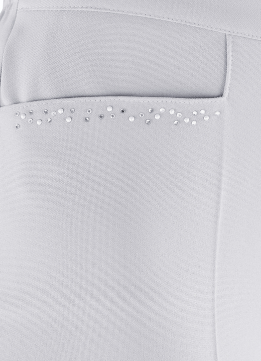 Hosen - Hose mit funkelndem Perlen- und Glitzersteinchenbesatz, in Größe 018 bis 245, in Farbe KORALLE Ansicht 6