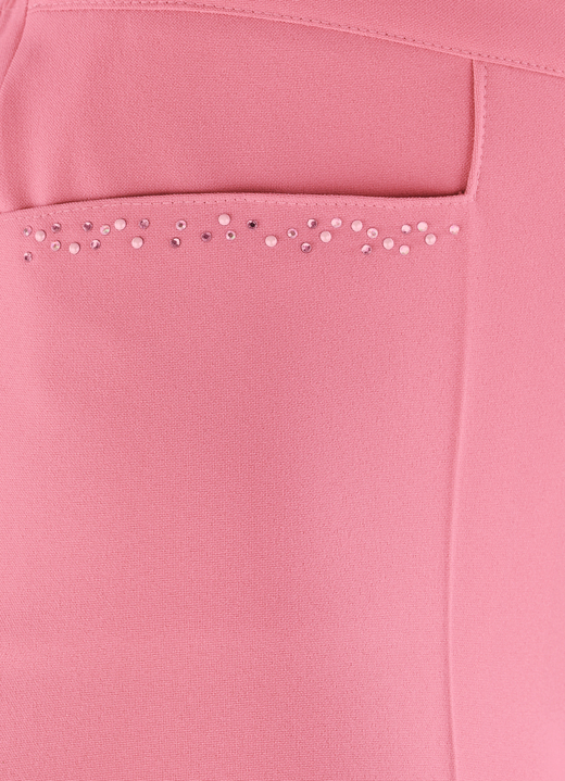 Hosen - Hose mit funkelndem Perlen- und Glitzersteinchenbesatz Ansicht 2 Hosen - Hose mit funkelndem Perlen- und Glitzersteinchenbesatz, in Größe 018 bis 245, in Farbe KORALLE Ansicht 2