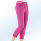 Hosen mit Knopf- und Reißverschluss - 7/8-lange Hose mit kontrastfarbenem Zierband, in Größe 017 bis 052, in Farbe MINT – Farbe PINK – Ansicht 1