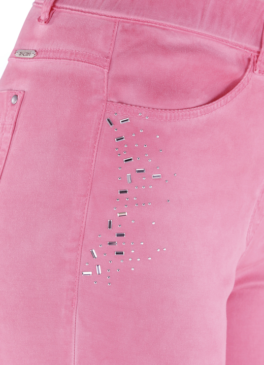Hosen - Edle Hose mit funkelnden Glitzersteinchen Ansicht 2 Hosen - Edle Hose mit funkelnden Glitzersteinchen, in Größe 017 bis 052, in Farbe AZALEE Ansicht 2