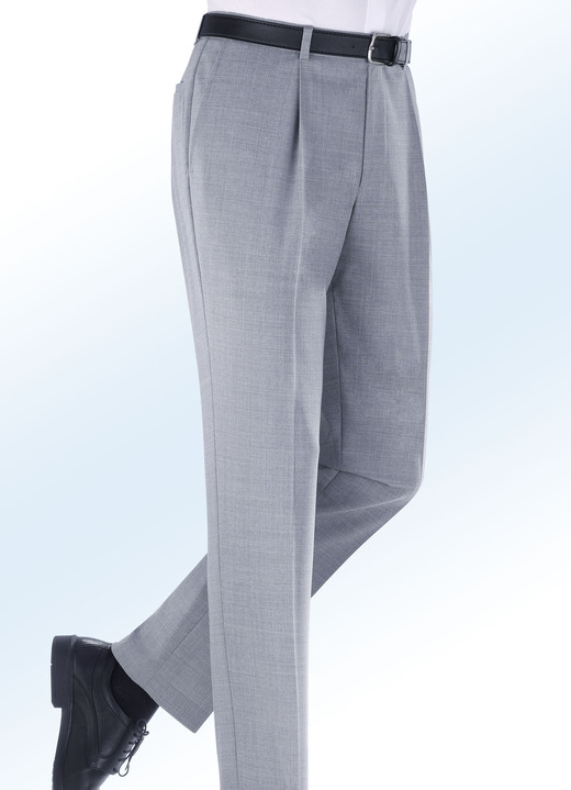 Hosen - Legere Dehnbundhose in 4 Farben, in Größe 025 bis 059, in Farbe ANTHRAZIT Ansicht 2