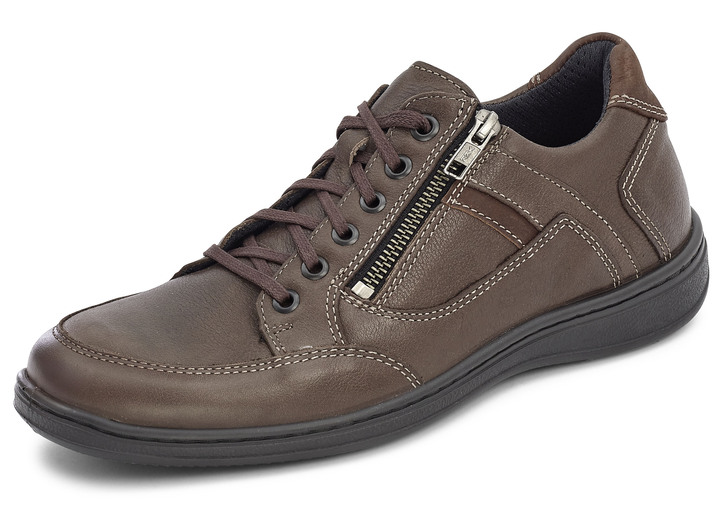 Slipper & Schnürschuhe - GINO GALANTE, sportliche Herren-Schnürhschuhe, mit herausnehmbarem Fußbett, in Größe 040 bis 047, in Farbe MARONE Ansicht 1