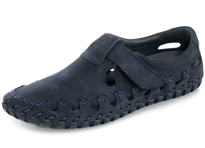 - Gemini Slipper mit effektvollen Ziernähten, in Größe 040 bis 046, in Farbe MARINE Ansicht 1