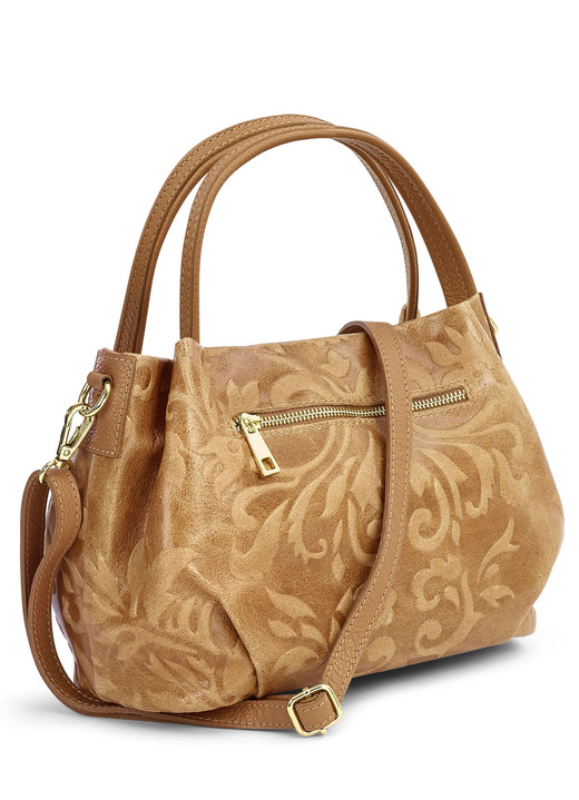 - Laurina Tasche mit edler Prägung, in Farbe COGNAC Ansicht 2