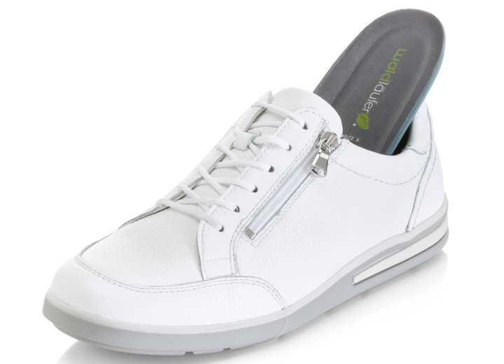 - Waldläufer Schnürschuh aus hochwertigem Hirschleder, in Größe 10 bis 9 1/2, in Farbe WEISS Ansicht 2