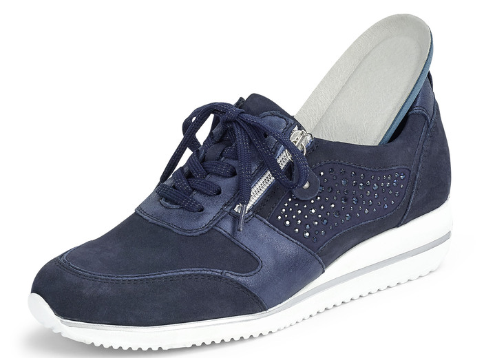 Slipper & Schnürschuhe - Waldläufer, bequeme Damen-Schnürschuhe, Weite H, mit herausnehmbarem Fußbett Ansicht 9 Slipper & Schnürschuhe - Waldläufer, bequeme Damen-Schnürschuhe, Weite H, mit herausnehmbarem Fußbett, in Größe 3 1/2 bis 8, in Farbe PASTELLGRAU Ansicht 9