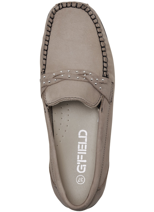 Slipper & Schnürschuhe - ELENA EDEN, bequeme Damen-Slipper, Weite H, mit herausnehmbarem Fußbett Ansicht 3 Slipper & Schnürschuhe - ELENA EDEN, bequeme Damen-Slipper, Weite H, mit herausnehmbarem Fußbett, in Größe 036 bis 042, in Farbe TAUPE Ansicht 3