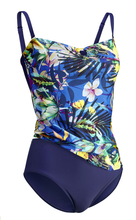 Tankinis - Laurina Tankini in Bandeauform mit verstell- und abnehmbaren Trägern Ansicht 4 Tankinis - Laurina Tankini in Bandeauform mit verstell- und abnehmbaren Trägern, in Größe 036 bis 052, in Cup B, in Farbe MARINE-BUNT Ansicht 4