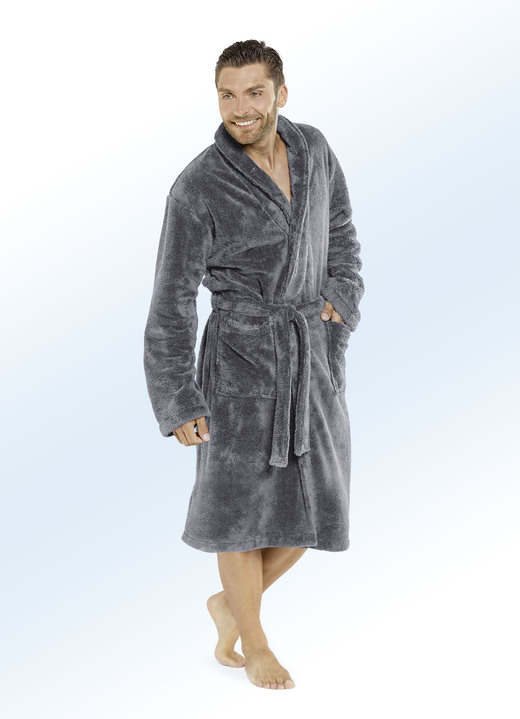 Bademäntel - Bademantel für Damen und Herren, in Größe 3XL (D=56/58 H=64/66) bis XXL (D=52/54 H=60/62), in Farbe KIRSCHROT Ansicht 5