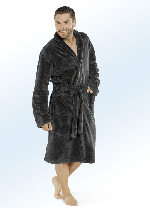 Bademäntel - Bademantel für Damen und Herren, in Größe 3XL (D=56/58 H=64/66) bis XXL (D=52/54 H=60/62), in Farbe KIRSCHROT Ansicht 6