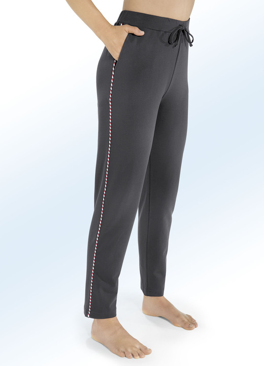 Freizeithosen - Hose mit Tunnelzugband Ansicht 3 Freizeithosen - Hose mit Tunnelzugband, in Größe 018 bis 054, in Farbe MARINE Ansicht 3