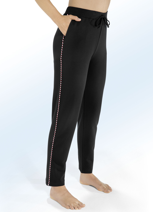 Freizeithosen - Hose mit Tunnelzugband Ansicht 2 Freizeithosen - Hose mit Tunnelzugband, in Größe 018 bis 054, in Farbe MARINE Ansicht 2