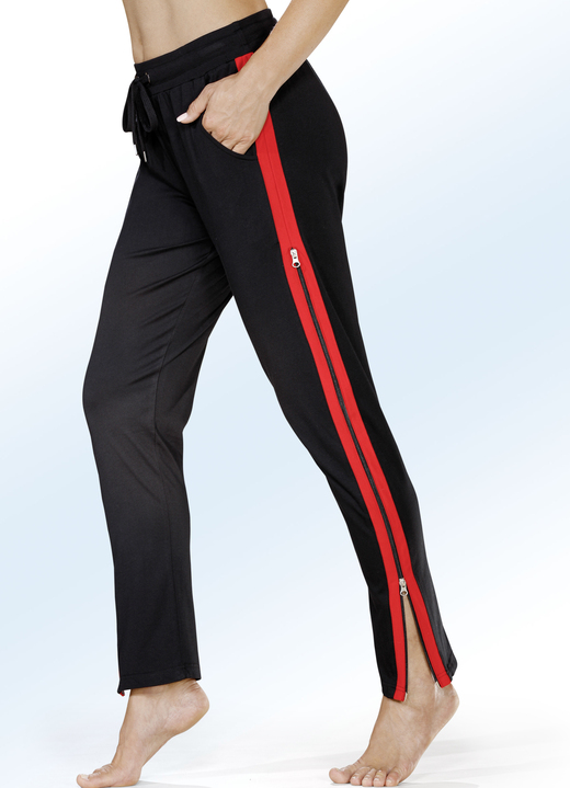 Schlafanzüge & Shortys - Zweierpack Schlaf- und Freizeithosen mit 2-Wege-Reißverschluss Ansicht 4 Schlafanzüge & Shortys - Zweierpack Schlaf- und Freizeithosen mit 2-Wege-Reißverschluss, in Größe 036 bis 056, in Farbe 1X MARINE, 1X ANTHRAZIT MELIERT Ansicht 4