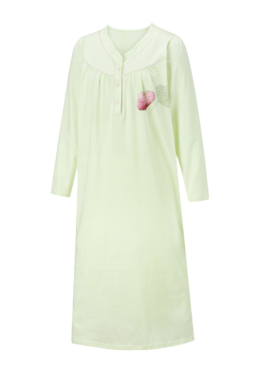 Wäsche - Zweierpack Nachthemden, 3/4 -langen Ärmeln mit Knopfleiste Ansicht 14 Wäsche - Zweierpack Nachthemden, 3/4 -langen Ärmeln mit Knopfleiste, in Größe 038 bis 060, in Farbe 1X ZARTFLIEDER-BUNT, 1X ZARTFLIEDER Ansicht 14