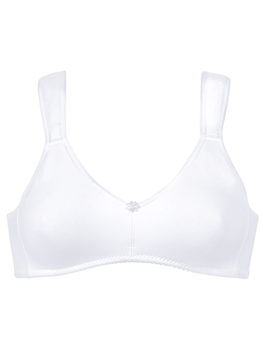 Soft-BH - Naturana BH mit vorgeformten Cups, in Größe 075 bis 100, in Cup B, in Farbe WEISS Ansicht 3