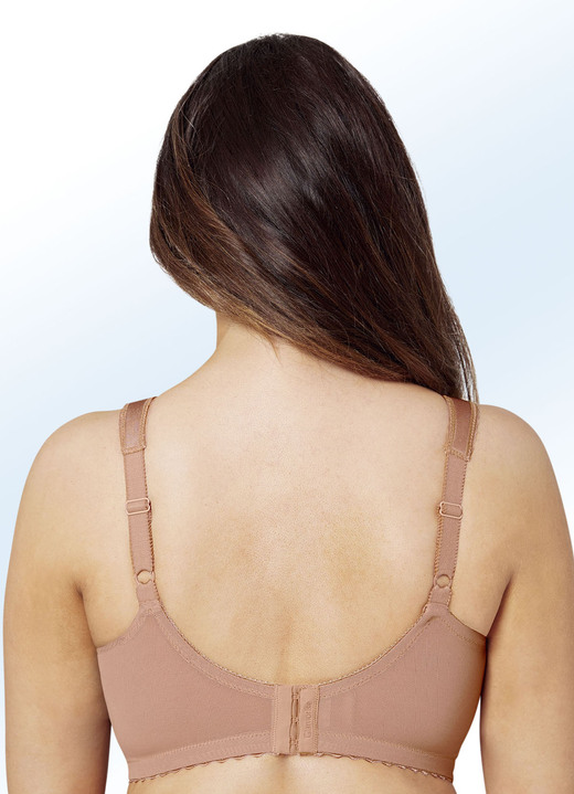 Damenwäsche - Glamorise Stütz-BH mit Spitze Ansicht 4 Damenwäsche - Glamorise Stütz-BH mit Spitze, in Größe 080 bis 130, in Cup I, in Farbe CAPPUCCINO Ansicht 4