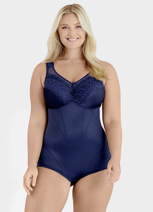 Korseletts - Miss Mary Hosenkorselett mit verstärktem Vorderteil, in Größe 080 bis 110, in Cup E, in Farbe WEISS Ansicht 4