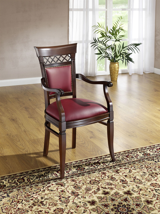 Stühle & Sitzbänke - Massive, hochwertige Sitzmöbel, in Farbe DUNKELGRÜN-NUSSBAUM, in Ausführung Stuhl Ansicht 2